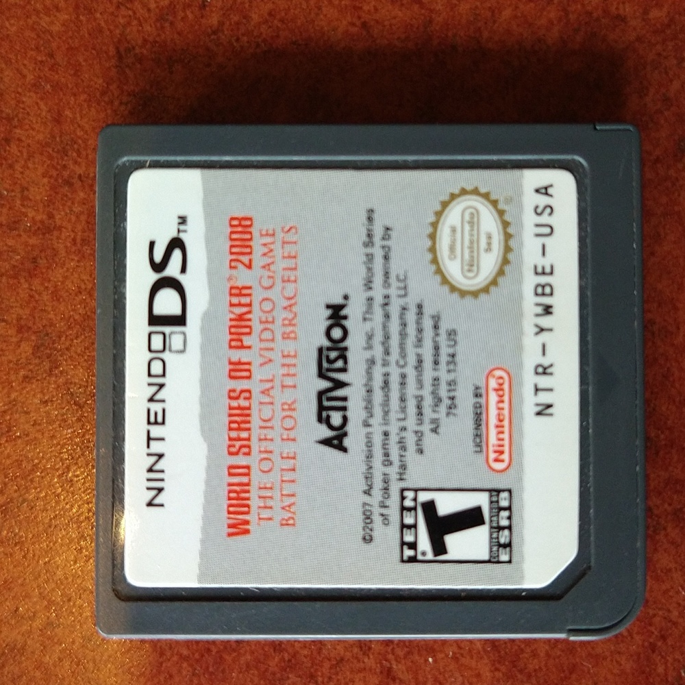 Nintendo DS, World Series of Poker 2008 game, used, no case